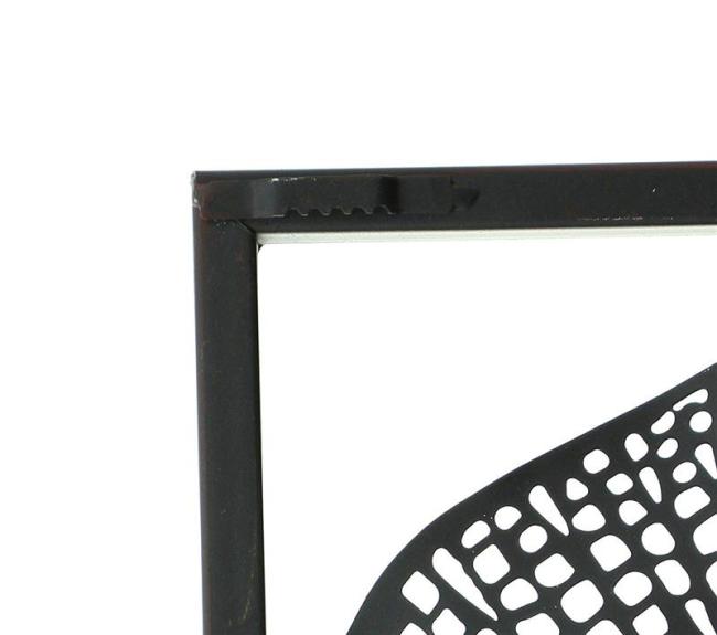 3D Wandbild "Lotus" aus Metall, 100x50 cm, Wandschmuck, Wanddeko, Metallbild, Deko-Objekt