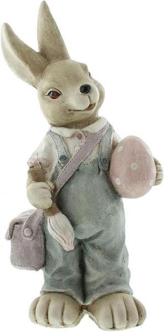 Preview: großer Dekohase "Eiermaler", 48 cm hoch, Osterdeko, Ostern, Hasendeko