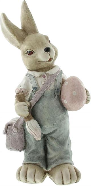großer Dekohase "Eiermaler", 48 cm hoch, Osterdeko, Ostern, Hasendeko