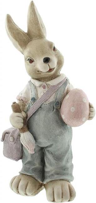 Preview: großer Dekohase "Eiermaler", 48 cm hoch, Osterdeko, Ostern, Hasendeko