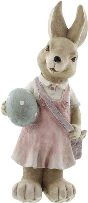 Preview: große Deko Häsin "Eiermaler" 48 cm hoch, Osterhase, Osterdeko