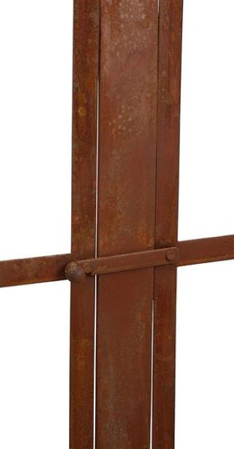 Gartendeko "Fenster" aus Metall in Rost Optik, 57x80 cm groß, Fensterrahmen, Sprossenfenster, Deko für Draußen