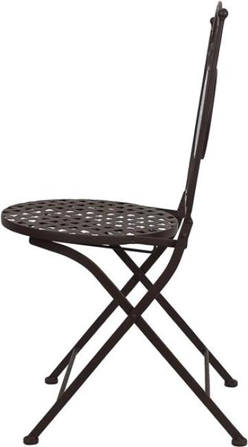 Metall Klappstuhl "Mare" mit Stein Mosaik im Antik Design, Gartenstuhl
