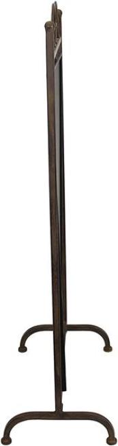 Tafel "Arabeske" aus Metall, Antik braun, Kreidetafel, Kundenstopper