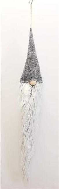 Preview: Dekohänger "Wichtel mit Zottelbart", 100 cm hoch, Türdeko, Wanddeko, Weihnachtsdeko