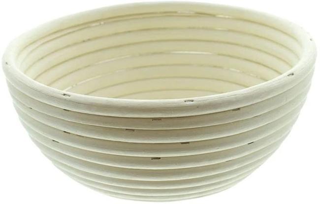Preview: Gärkorb aus Peddigrohr, klein, Ø 18 cm, Brotform