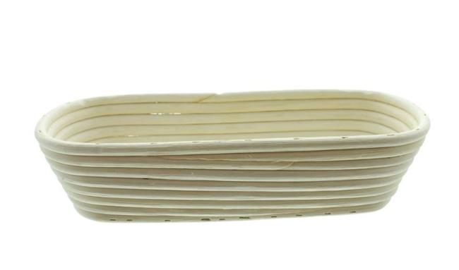 Gärkorb aus Peddigrohr, oval, 30x12x6 cm, Brotform