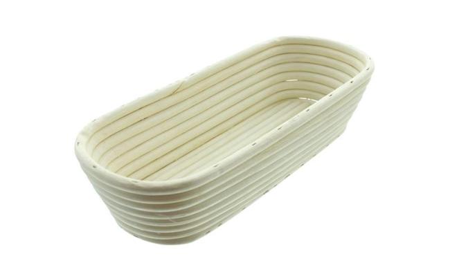 Gärkorb aus Peddigrohr, oval, 30x12x6 cm, Brotform