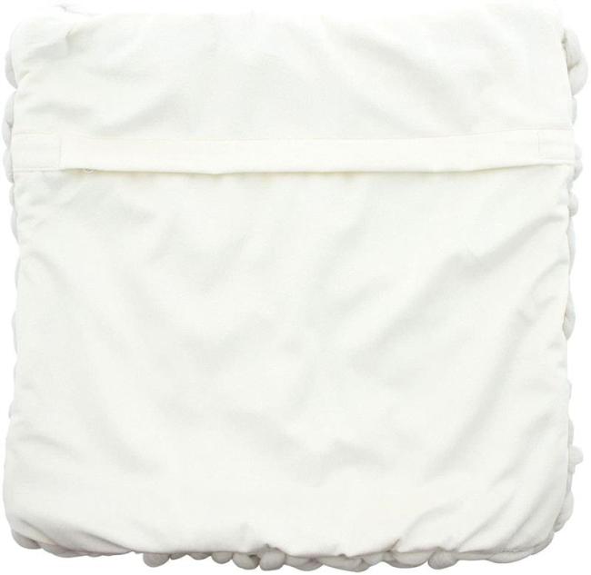 Kissenhülle "Grobstrick" beige, 40x40 cm, Rückseite in Samt Optik, Kissenbezug, Zierkissenbezug