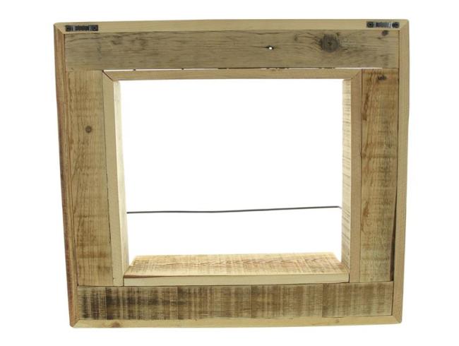 Preview: Wandregal "Fenster" aus recyceltem Holz, Fensterrahmen, Wanddeko, Blumenregal, Dekoregal, Blumenständer, Hängeregal