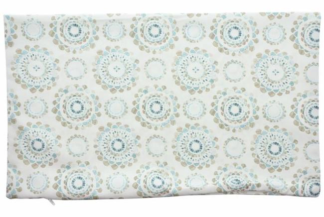 Preview: Kissenhülle "Light Living" creme mit Alloverprint, 50x30 cm Kissenbezug