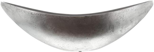 Preview: große Pflanzschale "Silber" 60 cm lang, Pflanzgefäß im Antik Look, Blumenschale, Pflanzgefäß, Dekoschale