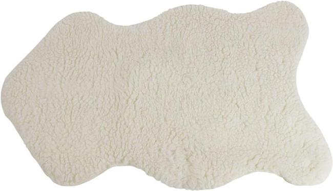 Preview: Kunstfell "Lamm" in beige, 60x90 cm, Dekofell, Teppich, Sitzauflage