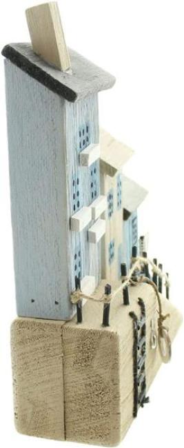 Dekohäuschen "Hafenpromenade" maritime Deko, 26 cm hoch, Holzdeko