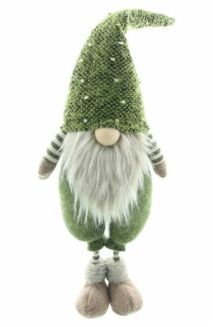 Preview: Wichtel "Nils" in grün, 62 cm hoch, Dekowichtel, Dekofigur