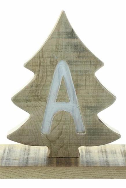 Schriftzug "XMAS" aus Holz im Shabby Look, Weihnachtsdeko, Dekobuchstaben