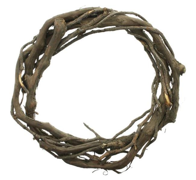 Dekokanz "Weinrebe" aus Rebenholz, Ø 35 cm, Naturkranz, Tischkranz, Wandkranz, Türkranz