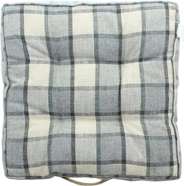 Bodenkissen "Karo-Style" 45x45 cm, 8 cm hoch, Sitzkissen, Palettenkissen, Stuhlkissen