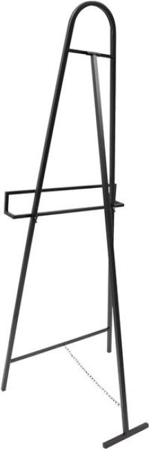 Staffelei "Modern" aus Metall, matt schwarz, 115 cm hoch, Kundenstopper, Bilderständer, Dreifuss, Malstaffelei