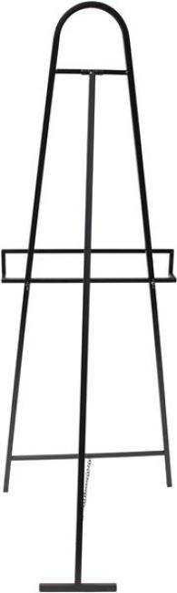 Staffelei "Modern" aus Metall, matt schwarz, 115 cm hoch, Kundenstopper, Bilderständer, Dreifuss, Malstaffelei