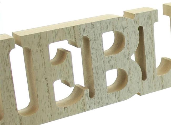 Schriftzug "Lieblingsplatz" aus MDF in Holz Optik, 75 cm lang, Holzbuchstaben
