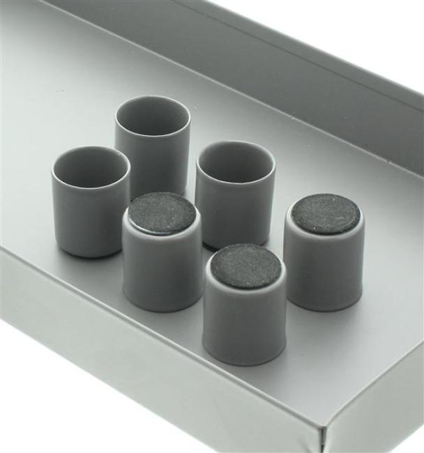 Kerzentablett "Grey" aus Metall + 6 magnetische Kerzenhalter für Stabkerzen & Tafelkerzen, Kerzenboard, Lichterboard