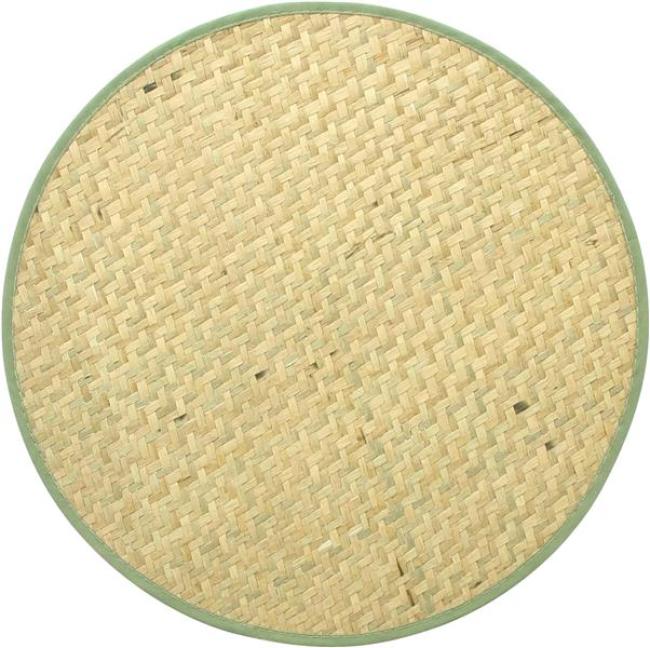 Preview: 2x Platzmatte "Seegras" natur, rund, Ø 38 cm, Platzset, Tischset