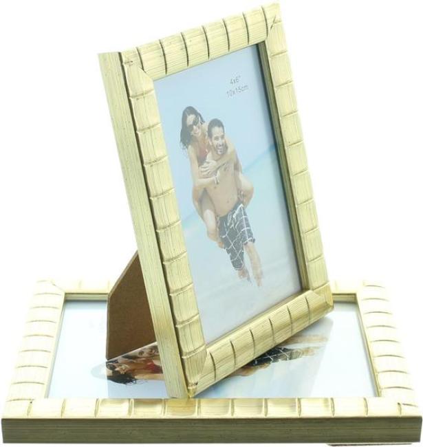 Preview: 4x Bilderrahmen "Gold" in edlem Design, zum Hängen oder Stellen, Fotorahmen 13x18 & 16x21 cm