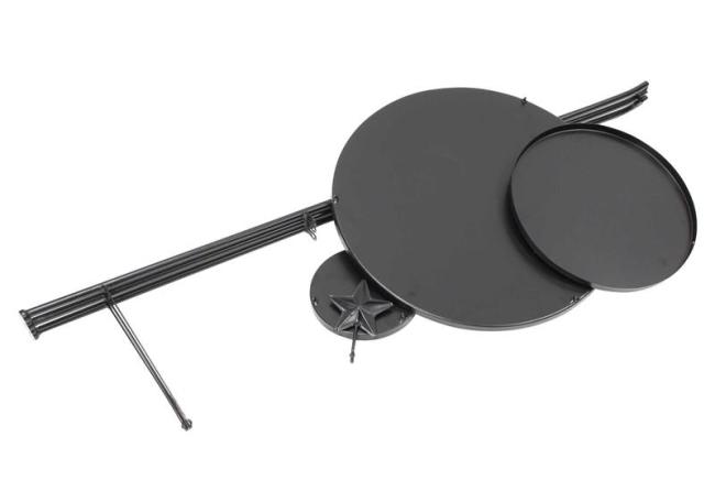 XXL Etagere "Klassik" aus Metall, 128 cm hoch, matt schwarz, 3-stöckig, Tortenständer, Obstetagere, Regal