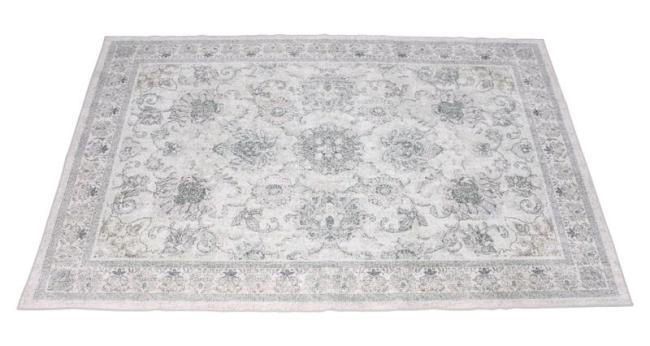 Preview: Teppich "Soft" 120 x 180 cm, beige / grau, rutschfest, Wohnzimmerteppich