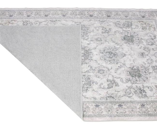 Preview: Teppich "Soft" 120 x 180 cm, beige / grau, rutschfest, Wohnzimmerteppich