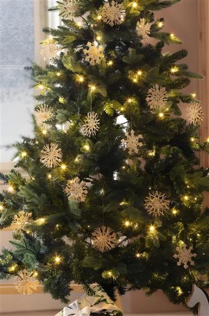 Preview: 20 Stück Strohsterne "Tradition" aus Stroh, Ø 9 cm, Dekohänger, Weihnachtsbaumschmuck