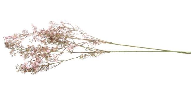 Preview: 2x Kunstpflanze "Schleierkraut" mit Blüten in rosa und weiß, 83 cm, Dekozweige, Kunstblume, Dekoblume