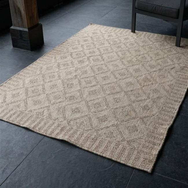Preview: Outdoor Teppich "Naturally" aus PP, beige, 120x180 cm, wetterfest für Aussen, UV-beständig, für Garten, Balkon & Terrasse