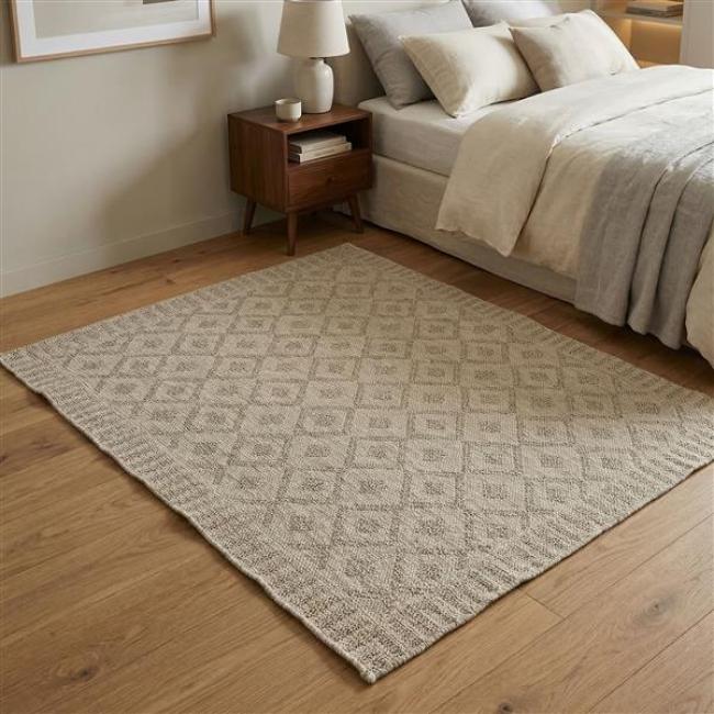 Preview: Outdoor Teppich "Naturally" aus PP, beige, 120x180 cm, wetterfest für Aussen, UV-beständig, für Garten, Balkon & Terrasse