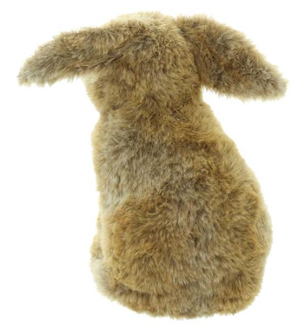 Preview: Dekofigur Hase "Purzel" flauschiger Osterhase aus Kunstfell, 22 cm hoch, Osterdeko, Osterfigur