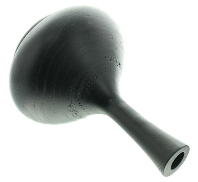 Preview: Dekovase "Solifleur" aus Holz, schwarz, Holzvase, Blumenvase, Tischvase, Vase