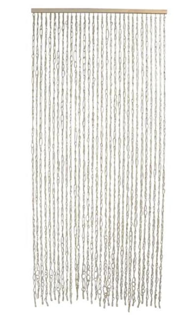 Preview: Türvorhang "Cotton" aus Baumwolle, 90x200 cm, Balkontür Insektenschutz Vorhang, Fliegenvorhang, Fadenvorhang