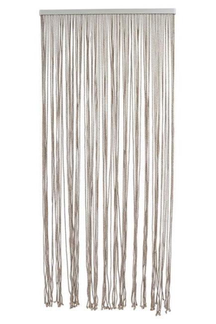Preview: Türvorhang "Rope" aus Poly-Baumwolle, 90x200 cm, Balkontür Insektenschutz Vorhang, Fliegenvorhang, Fadenvorhang