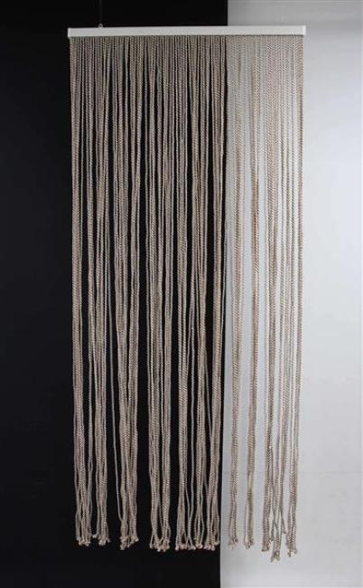 Preview: Türvorhang "Rope" aus Poly-Baumwolle, 90x200 cm, Balkontür Insektenschutz Vorhang, Fliegenvorhang, Fadenvorhang