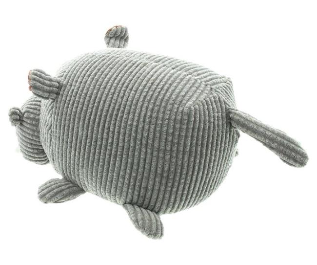 Türstopper "Hippo" aus Stoff, schwer, Türhalter Nilpferd, Boden Türpuffer, Türfeststeller Tier, Fensterstopper