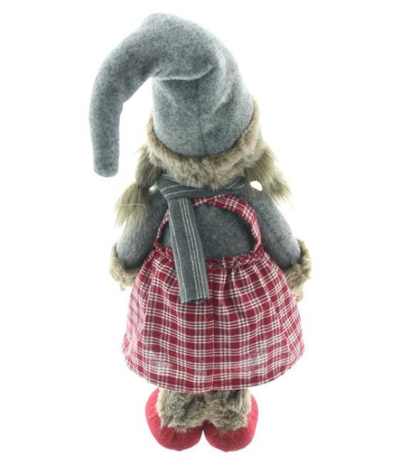 Wichtelmädchen "Ronja" Wichtel 45 cm hoch, bewegliche Arme, Winterdeko, Dekowichtel aus Textil, Weihnachtswichtel, Weihnachtsdeko
