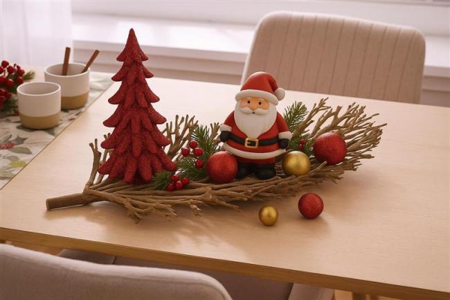 Preview: Dekoschale "Verzweigt" 60 cm lang, Teebaum Zweige, Tischdeko aus Holz, Obstschale, Holzschale für Tisch, Flur, Eingangsbereich, DIY Deko