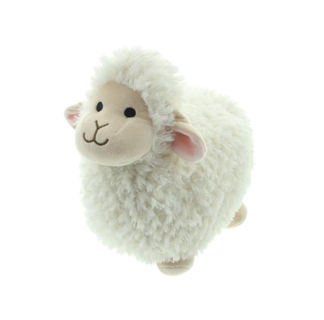Preview: Dekofigur "Schäfchen" aus Kunstfell, flauschig weich, Deko Schaf für Ostern, Oster-Geschenk, Osterdeko