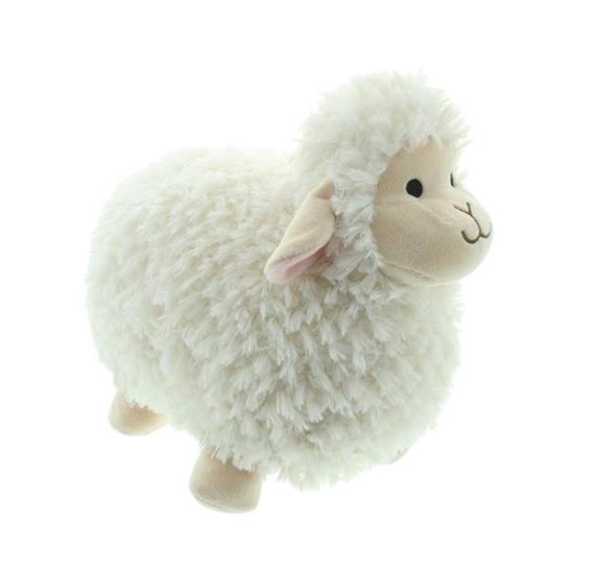 Dekofigur "Schäfchen" aus Kunstfell, flauschig weich, Deko Schaf für Ostern, Oster-Geschenk, Osterdeko