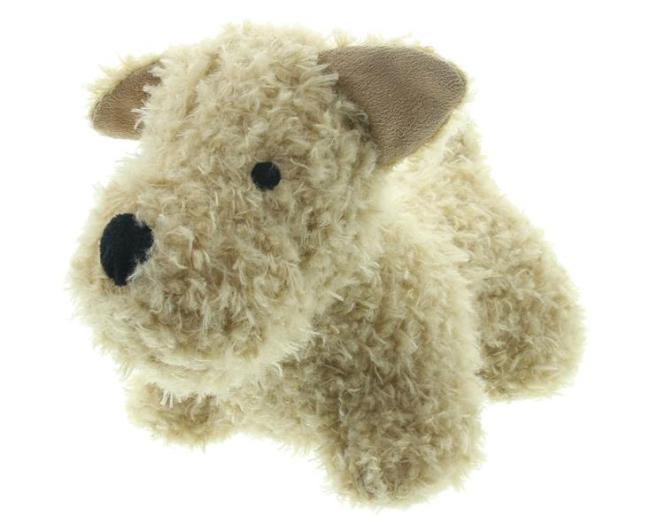 Preview: Türstopper "Hund" aus Kunstfell, schwer, lustiger Tür- & Fensterstopper, Türfeststeller, Türpuffer Boden