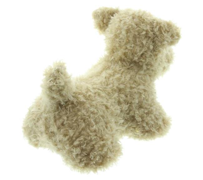 Türstopper "Hund" aus Kunstfell, schwer, lustiger Tür- & Fensterstopper, Türfeststeller, Türpuffer Boden