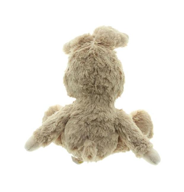 Kuscheltier "Hase" aus flauschig weichem Kunstfell, Plüschtier 32 cm, Stofftier braun