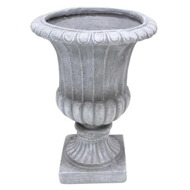 Preview: Amphore "Antiqua" Garten Pflanzgefäß in Antik Stein Optik, 51 cm hoch, Outdoor Blumentopf, Pflanztopf für Draußen
