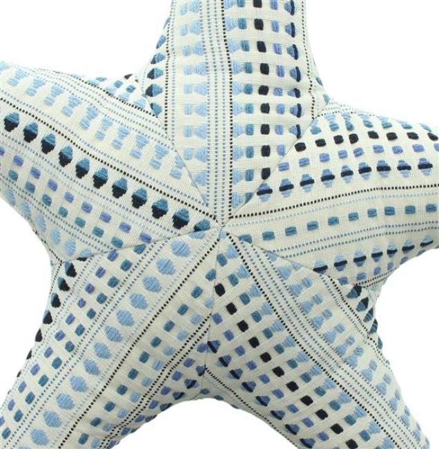Dekokissen "Seestern" Sofakissen in beige, Ø 51 cm, Zierkissen maritim, Couchkissen, Kuschelkissen
